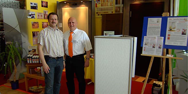 Jens und Otto Dollinger auf einer Messe